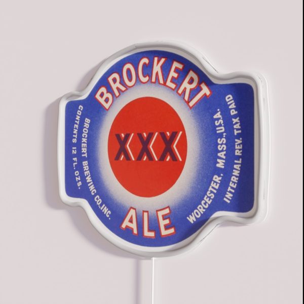 Brockert Ale XXD Worcester MA Beer Label RGB Neon Sign