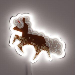 Bubbly Float Unicorn RGB Neon Sign