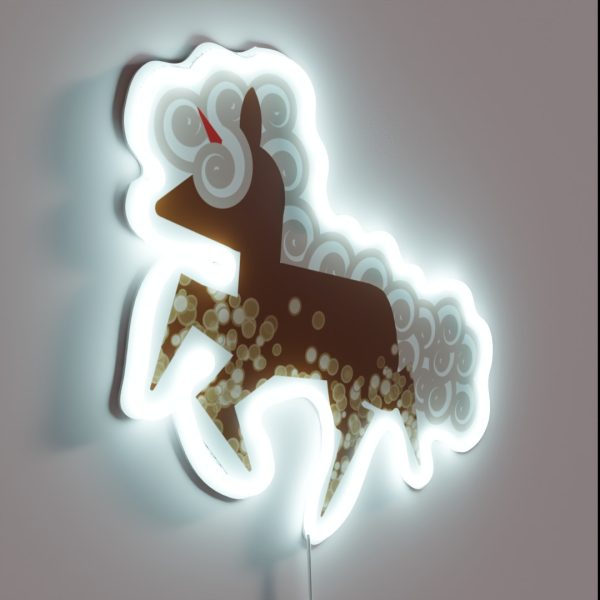 Bubbly Float Unicorn RGB Neon Sign