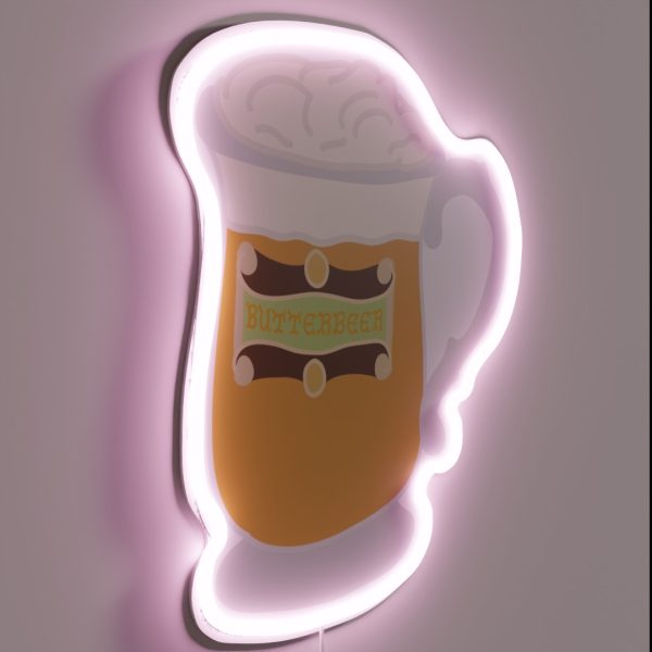 Butterbeer Butter Beer Magical Drink RGB Neon Sign