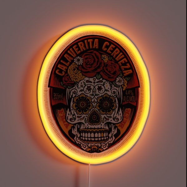 Calaverita Cerveza RGB Neon Sign