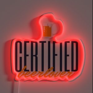 Certified Beerlover RGB Neon Sign