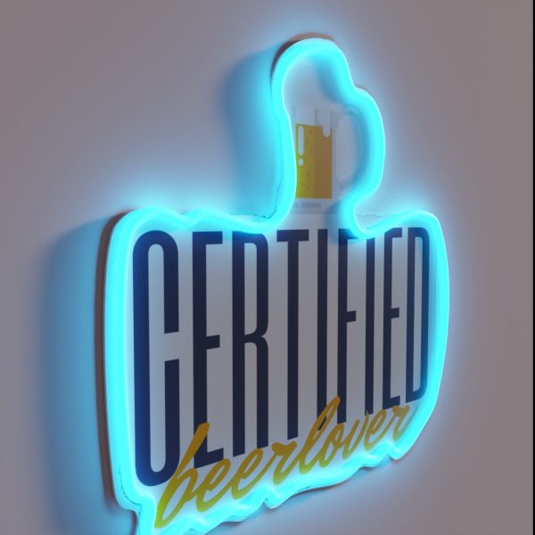 Certified Beerlover RGB Neon Sign