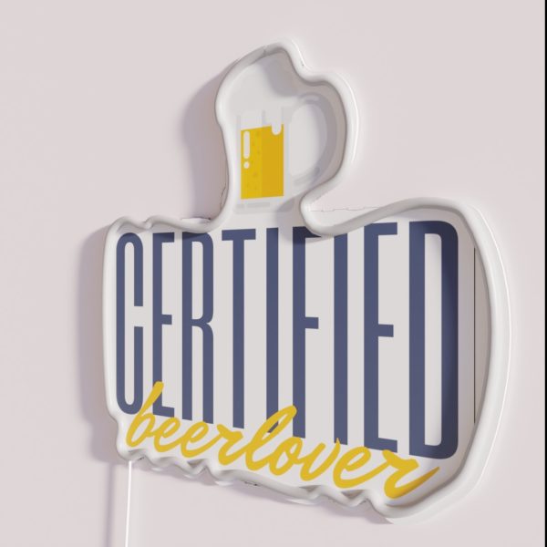 Certified Beerlover RGB Neon Sign