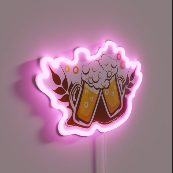 Cheers Lets Drink RGB Neon Sign