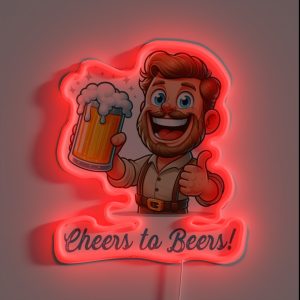 Cheers To Beers RGB Neon Sign