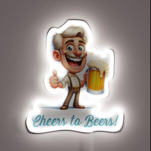 Cheers To Beers RGB Neon Sign