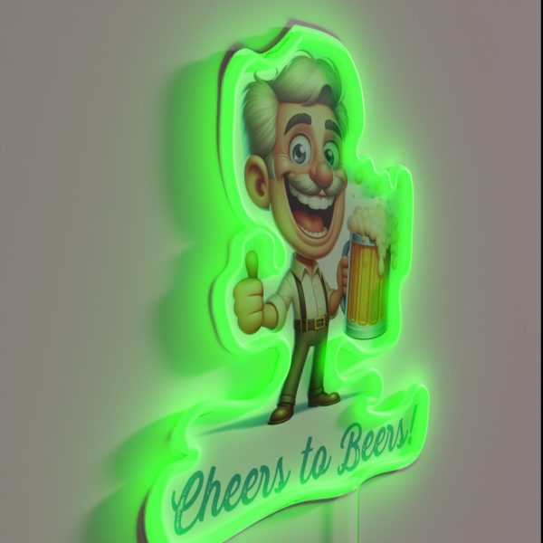 Cheers To Beers RGB Neon Sign