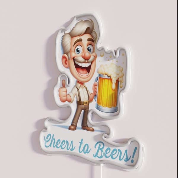 Cheers To Beers RGB Neon Sign