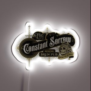 Constant Sorrow Vintage Medieval Brew Pub RGB Neon Sign