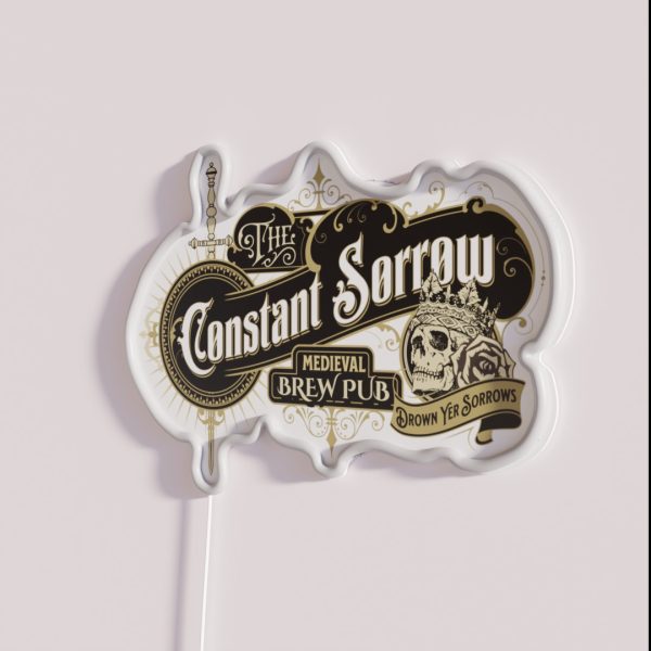Constant Sorrow Vintage Medieval Brew Pub RGB Neon Sign