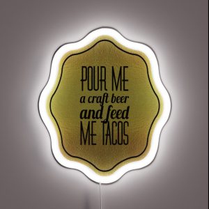 Craft Beer And Tacos RGB Neon Sign