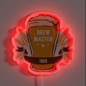 Craft Beer Brew Master Extraordinaire Beer Lover RGB Neon Sign