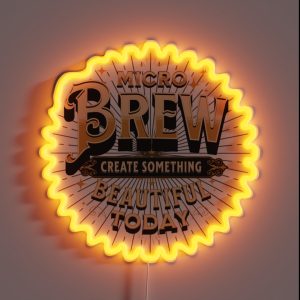 Craft Beer Microbrew Micro Brew Beer RGB Neon Sign