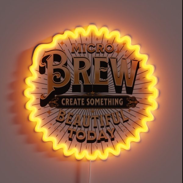 Craft Beer Microbrew Micro Brew Beer RGB Neon Sign