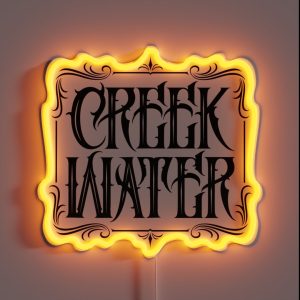 Creek Water Whiskey RGB Neon Sign