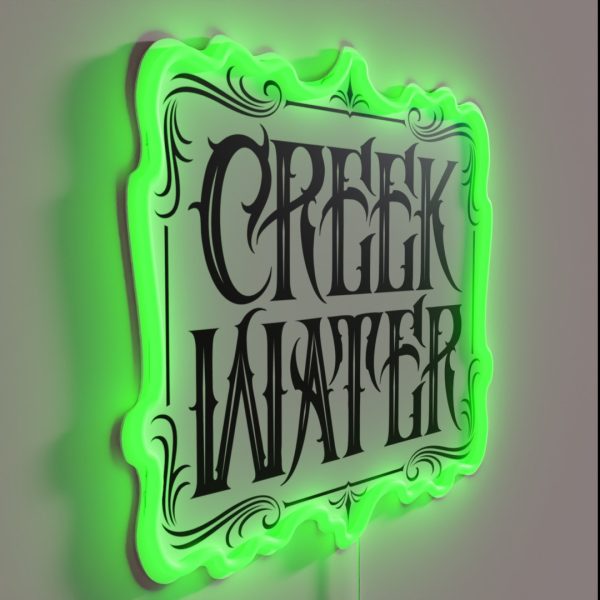 Creek Water Whiskey RGB Neon Sign