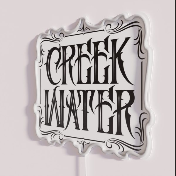 Creek Water Whiskey RGB Neon Sign