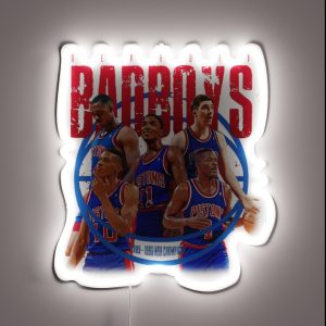 Detroit Pistons Bad Boys RGB Neon Sign
