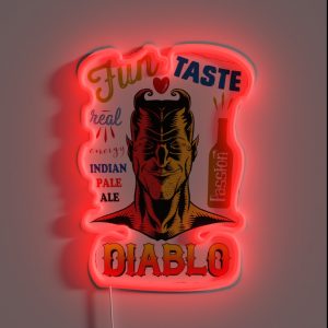 Diablo Indian Pale Ale Beer RGB Neon Sign