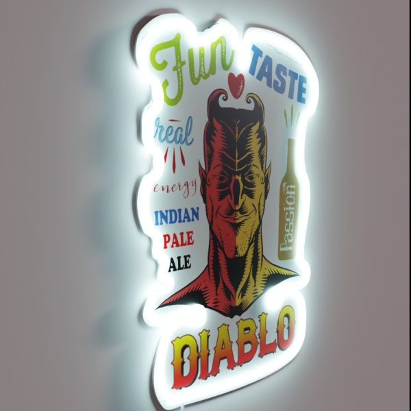 Diablo Indian Pale Ale Beer RGB Neon Sign