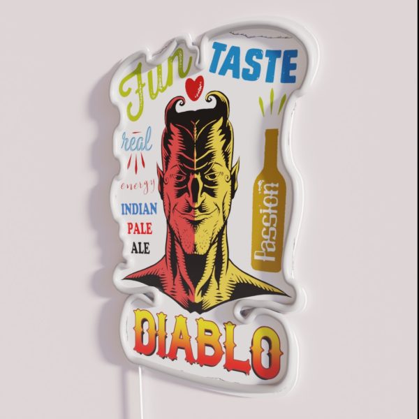 Diablo Indian Pale Ale Beer RGB Neon Sign