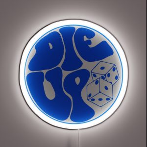 Die Up Blue RGB Neon Sign