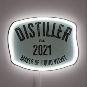 Distiller Maker Of Liquid Velvet 2021 RGB Neon Sign