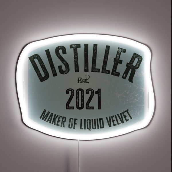 Distiller Maker Of Liquid Velvet 2021 RGB Neon Sign