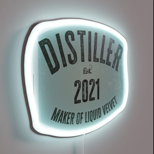Distiller Maker Of Liquid Velvet 2021 RGB Neon Sign