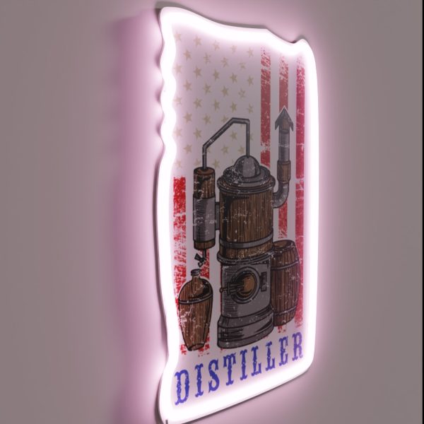 Distiller Moonshiner Rumrunner Gift RGB Neon Sign