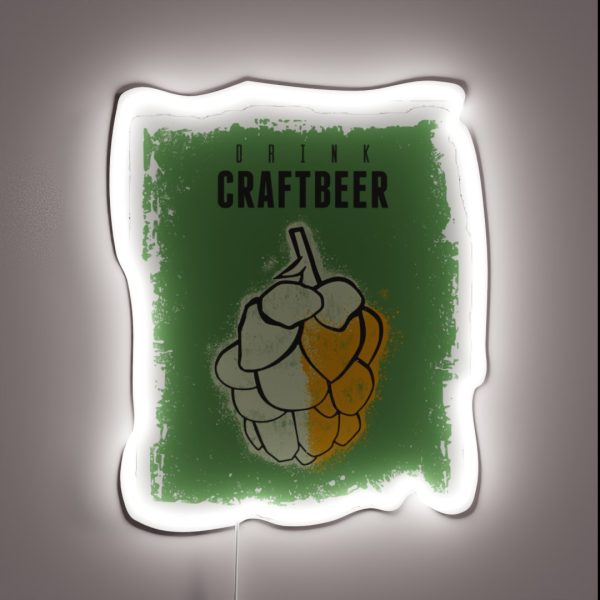 Drink Craft Beer Hops RGB Neon Sign