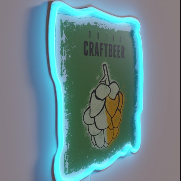 Drink Craft Beer Hops RGB Neon Sign