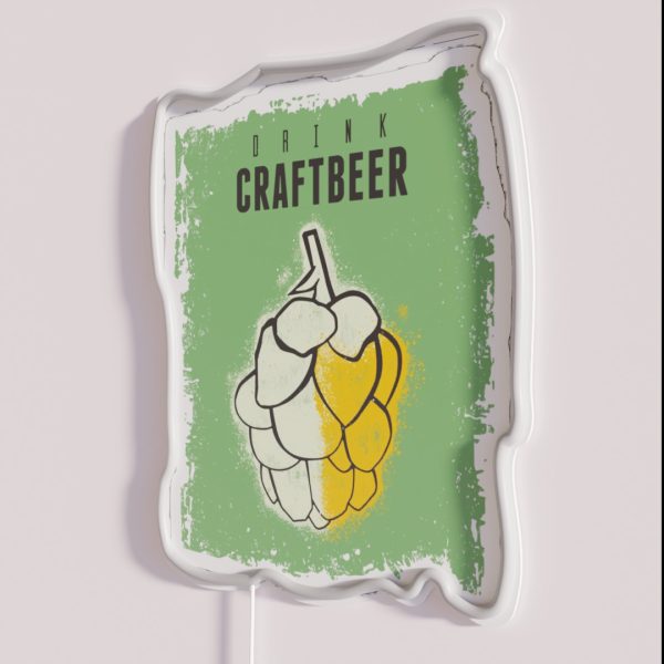 Drink Craft Beer Hops RGB Neon Sign