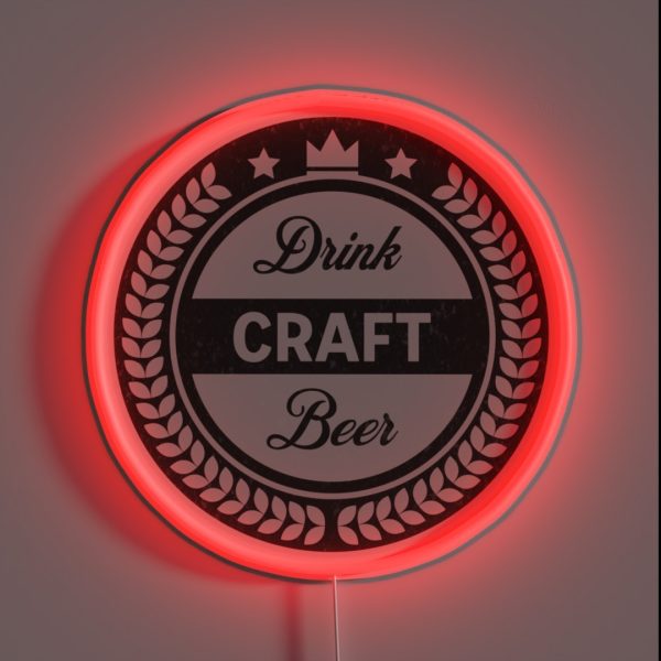 Drink Craft Beer RGB Neon Sign