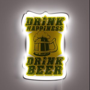 Drink Happiness Drink Beer RGB Neon Sign