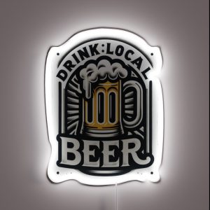 Drink Local Beer RGB Neon Sign