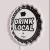Vibrant Iowa Craft Beer Neon Sign Celebrating Local Brews Tradition