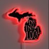 Michigan Craft Brewery Neon Sign with Vibrant Colorful RGB Accents