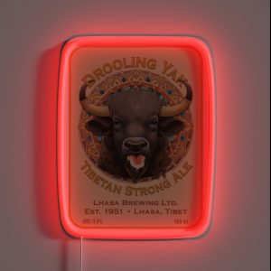 Drooling Yak Tibetan Strong Ale RGB Neon Sign