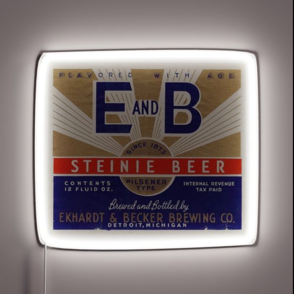E And B Steinie Beer RGB Neon Sign