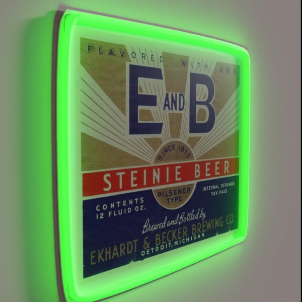 E And B Steinie Beer RGB Neon Sign