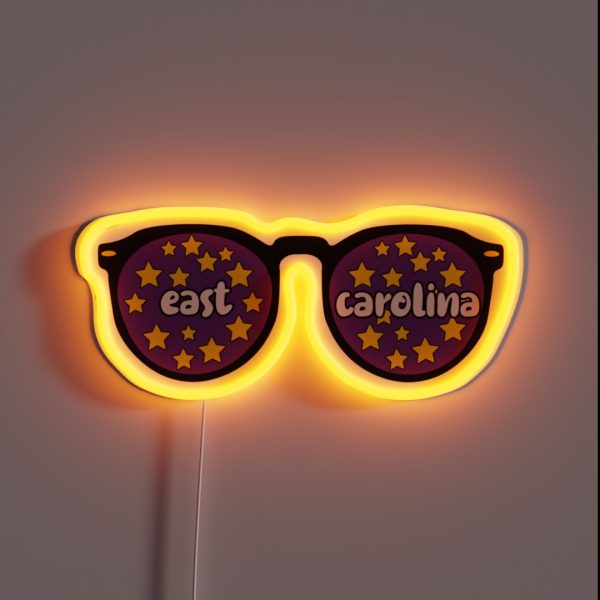 East Carolina Sunglasses RGB Neon Sign