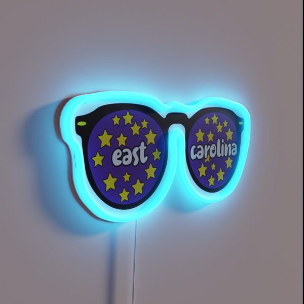 East Carolina Sunglasses RGB Neon Sign