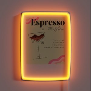 Espresso Martini Art RGB Neon Sign
