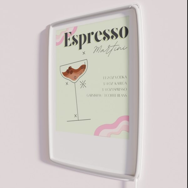 Espresso Martini Art RGB Neon Sign