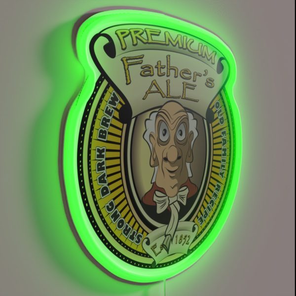 Father S ALE Strong Dark Brew RGB Neon Sign