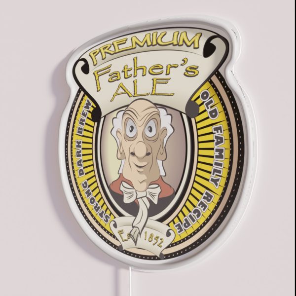 Father S ALE Strong Dark Brew RGB Neon Sign