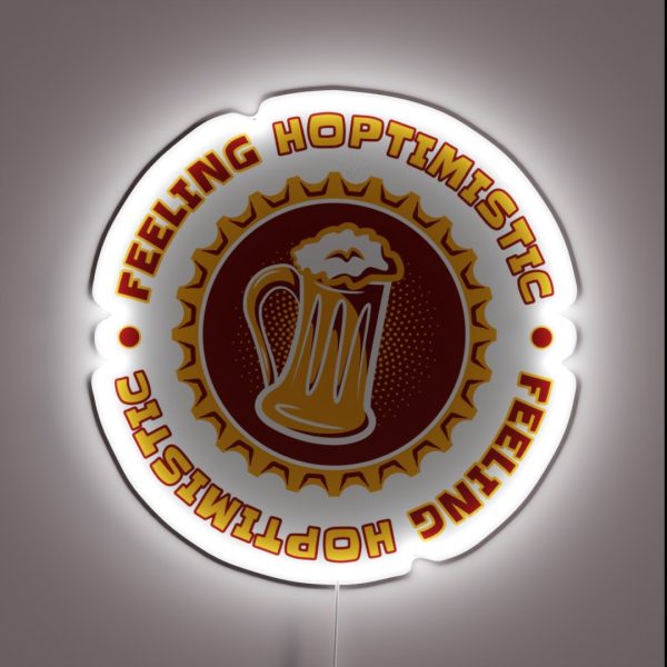 Feeling Hoptimistic Yellow RGB Neon Sign
