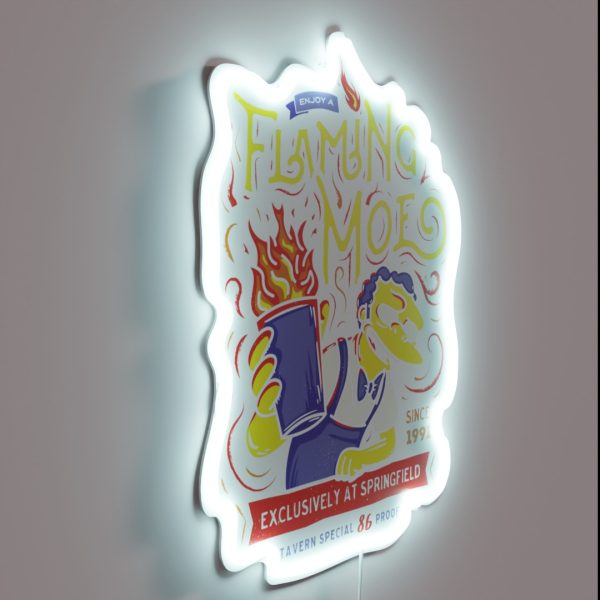 Flaming Classic Drink RGB Neon Sign